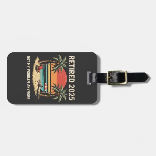 2025 niet meer mijn probleem bagagelabel (Voorkant horizontaal)