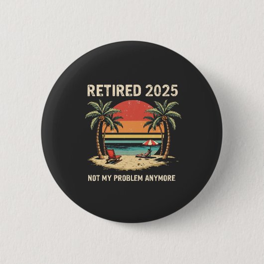 2025 niet meer mijn probleem ronde button 5,7 cm (Voorkant)