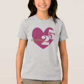 2025 Nieuwjaar Love Twenty 25 Tri-Blend Shirt (Voorkant)