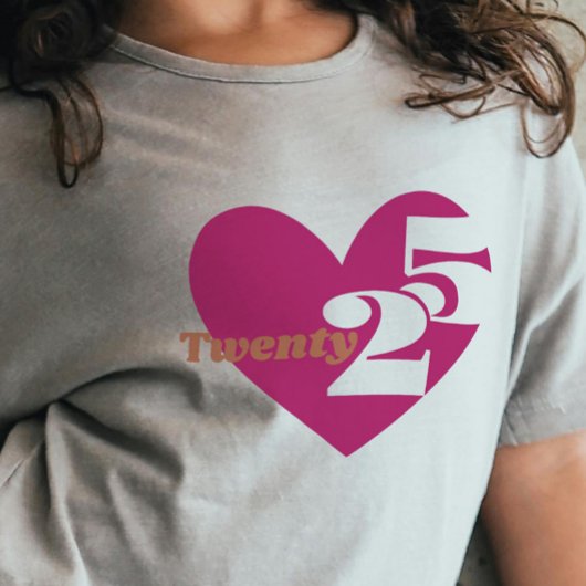 2025 Nieuwjaar Love Twenty 25 Tri-Blend Shirt
