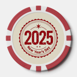 2025 Nieuwjaar Pocker Chip