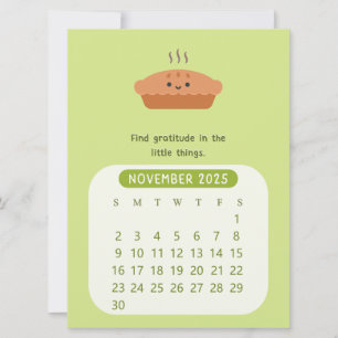 2025 November Maandelijkse Motiverende Kalender Kaart