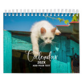 2025 Pet Photo Personnalisée Calendrier de calligr (Protection)