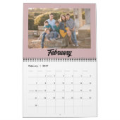2025 Photo de famille Calendrier minimaliste moder (Feb 2027)