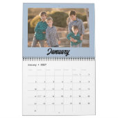 2025 Photo de famille Calendrier minimaliste moder (Jan 2027)