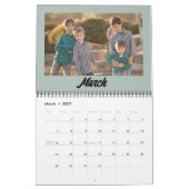 2025 Photo de famille Calendrier minimaliste moder (Mar 2027)