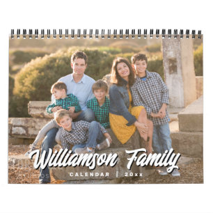 2025 Photo de famille Calendrier minimaliste moder