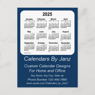 2025 Politie Box Blue Zakelijke Kalender van Janz Briefkaart