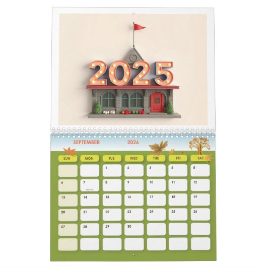 2025 Premium wandkalender – Stijlvol en functionee Kalender (Sep 2026)