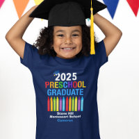 2025 Preschool Afstuderen Gepersonaliseerde Blauwe