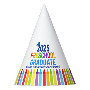 2025 Preschool Afstuderen Schattige Aangepast Afst Feesthoedjes