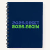2025:RESET/2026:BEGIN Cahier à spirale (Devant)
