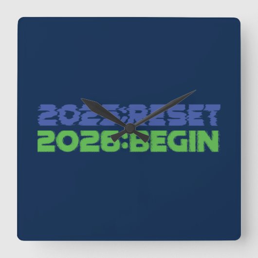 2025:RESET/2026:BEGIN Klok (Voorkant)