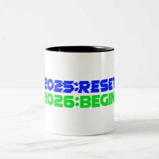 2025:RESET/2026:BEGIN Mug (Centre)
