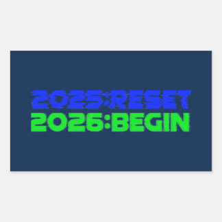 2025:RESET/2026:BEGIN Sticker