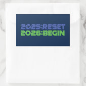 2025:RESET/2026:BEGIN Sticker (Tas)