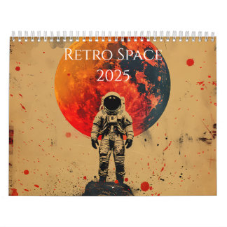 2025 Retro Space Art Kalender