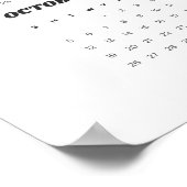 2025 Retro wandkalender - 18 "x24" Poster (Hoek)