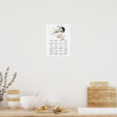2025 Schattige Chickadee Poster Kalender (Keuken)