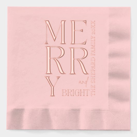 2025 Script moderne Joyeux et brillants Noël Noël (Recto)