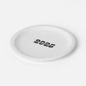 2025 Senior Afstuderen Klasse van 2025 School Papieren Bordje (Gekanteld)