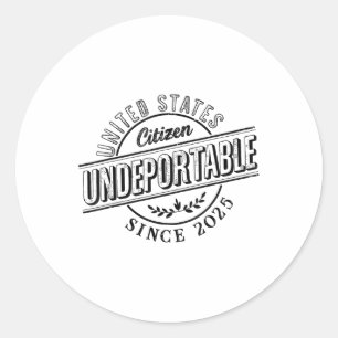 2025 Shirt nieuw Amerikaans staatsburgerschap Ronde Sticker