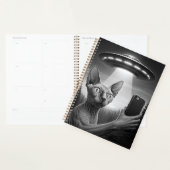 2025 Sphynx Kat UFO Kalender Selfie Area 51 Planner (Display)