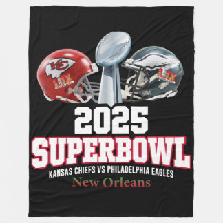 2025 Super Bowl Showdown Fleece Deken