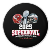 2025 Super Bowl Showdown Keramische Knop (Voorkant)