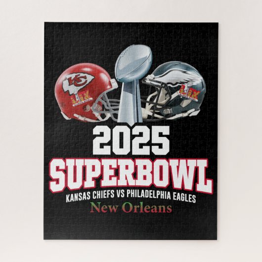 2025 Super Bowl Showdown Legpuzzel (Verticaal)