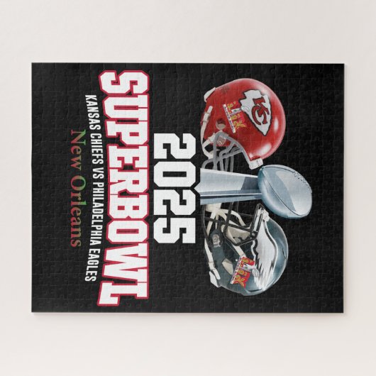 2025 Super Bowl Showdown Legpuzzel (Horizontaal)