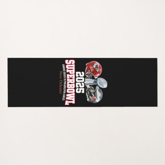 2025 Super Bowl Showdown Yogamat (Achterkant (horizontaal))