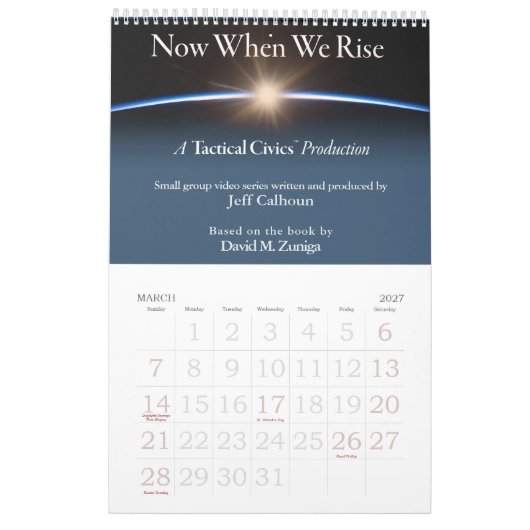 2025 Tactical Civics™ Kalender (Mar 2027)