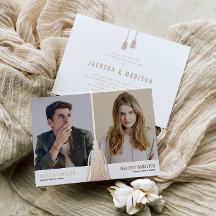 2025 Tassel Joint Photo Graduation Party Folie Uitnodiging