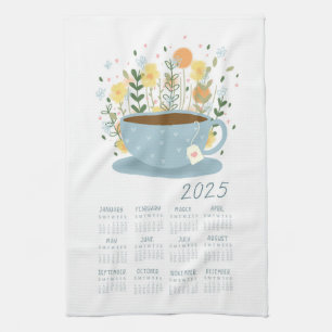 2025 Theedoek Kalender Land Keuken Decor