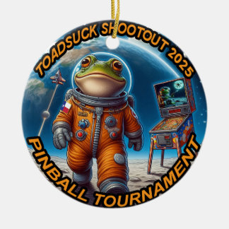 2025 ToadSuck Shootout Kerstversiering Keramisch Ornament