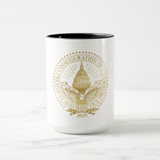 2025 Trump Inauguration Day Coffee Mok (Midden)