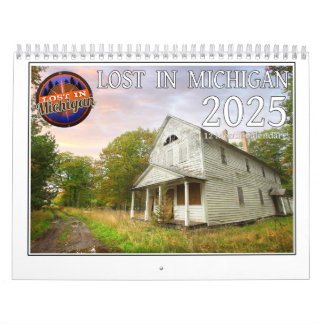 2025 Verloren in de Muurkalender van Michigan Kalender