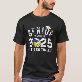 2025 Volleybalspeler -Klasse van 2025- afstuderen T-shirt