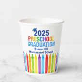 2025 Voorschoolse Afstuderen Custom School Party Papieren Bekers (Achterkant)