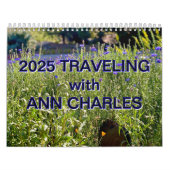 2025 Voyager avec Ann Charles calendrier mural (Protection)
