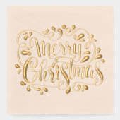 2025 Vrolijk Kerstfeest Folie Servetten (Voorkant)