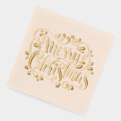 2025 Vrolijk Kerstfeest Folie Servetten (Links)