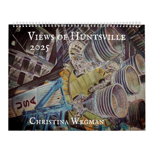 2025 Vues du calendrier Huntsville (Protection)
