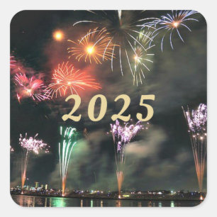 2025, Vuurwerkviering, Vierkante sticker