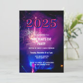 2025 Vuurwerkviering voor oudejaarsfeest Kaart (Staand voorkant)