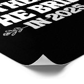 2025 Wedding Matching Trotse vader van de bruid Fr Poster (Hoek)