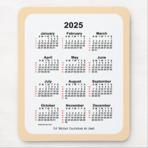 2025 Wheat 52 Week agenda van Janz Muismat