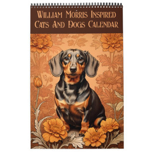 2025: William Morris inspireert katten en honden Kalender