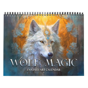 2025 Wolf Magic Fantasy Kunstkalender Kalender